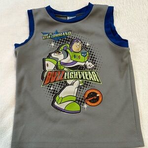 Disney Buzz Lightyear Gray and Blue Tank Top